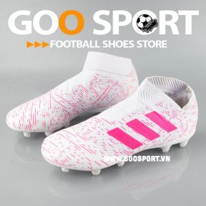 Adidas Nemeziz 18+ FG trắng hồng