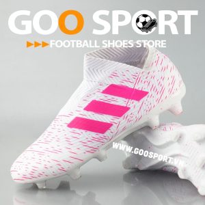 Adidas Nemeziz 18+ FG trắng hồng