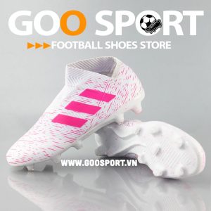 Adidas Nemeziz 18+ FG trắng hồng