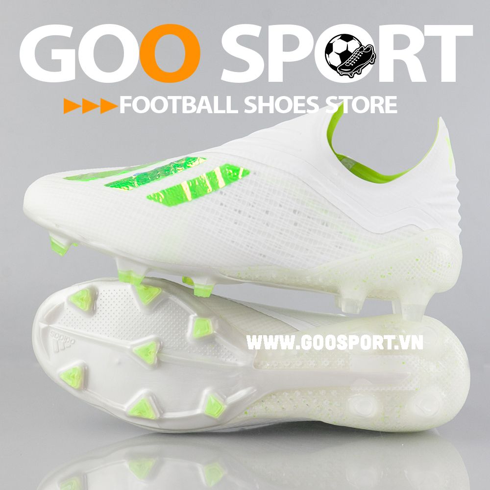 Adidas X 19+ FG trắng - Giày đá bóng sân cỏ tự nhiên