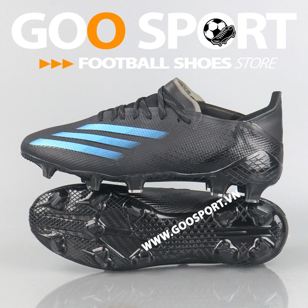 Adidas X Ghosted.1 FG đen xanh dương - giày bóng đá sân cỏ tự nhiên