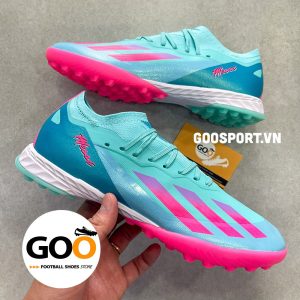 Adidas X Superfast 1 TF xanh ngọc sọc hồng