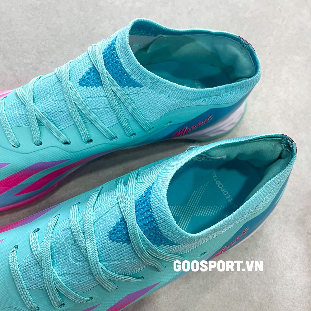Adidas X Superfast 1 TF xanh ngọc sọc hồng