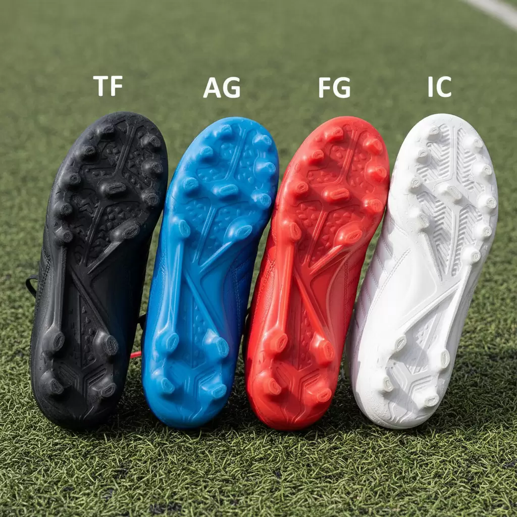 Lựa chọn đúng loại đinh phù hợp với mặt sân là yếu tố then chốt để thi đấu an toàn