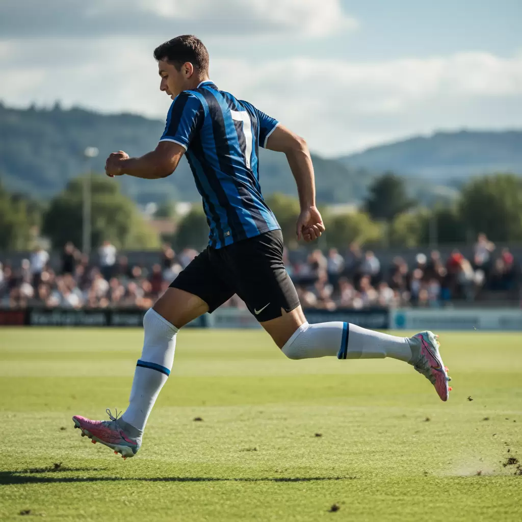 Thiết kế đế giày chuyên dụng giúp tăng khả năng bám sân và bứt tốc tối đa