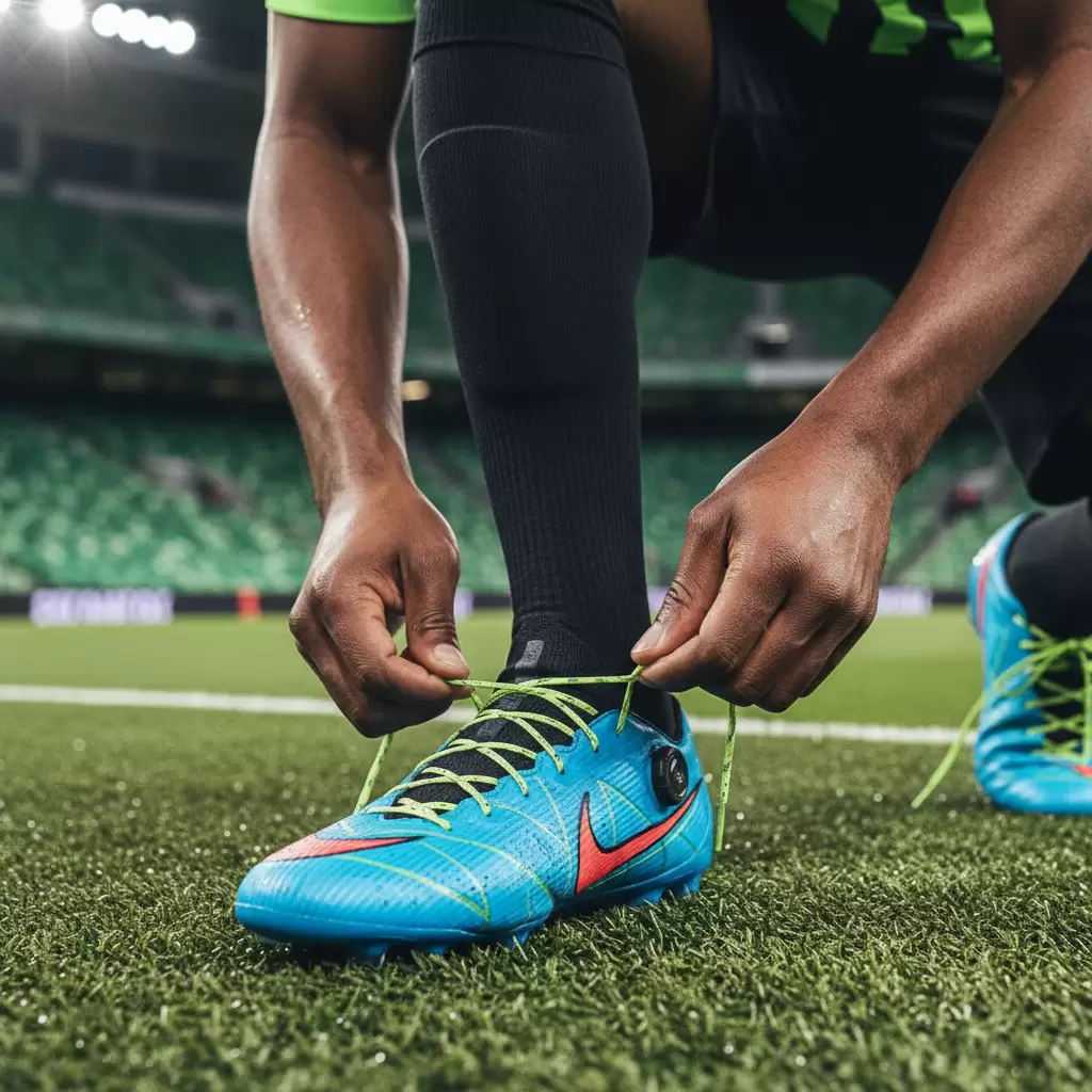 Độ căng của dây giày cần được phân bổ đều để đảm bảo sự thoải mái và lưu thông máu