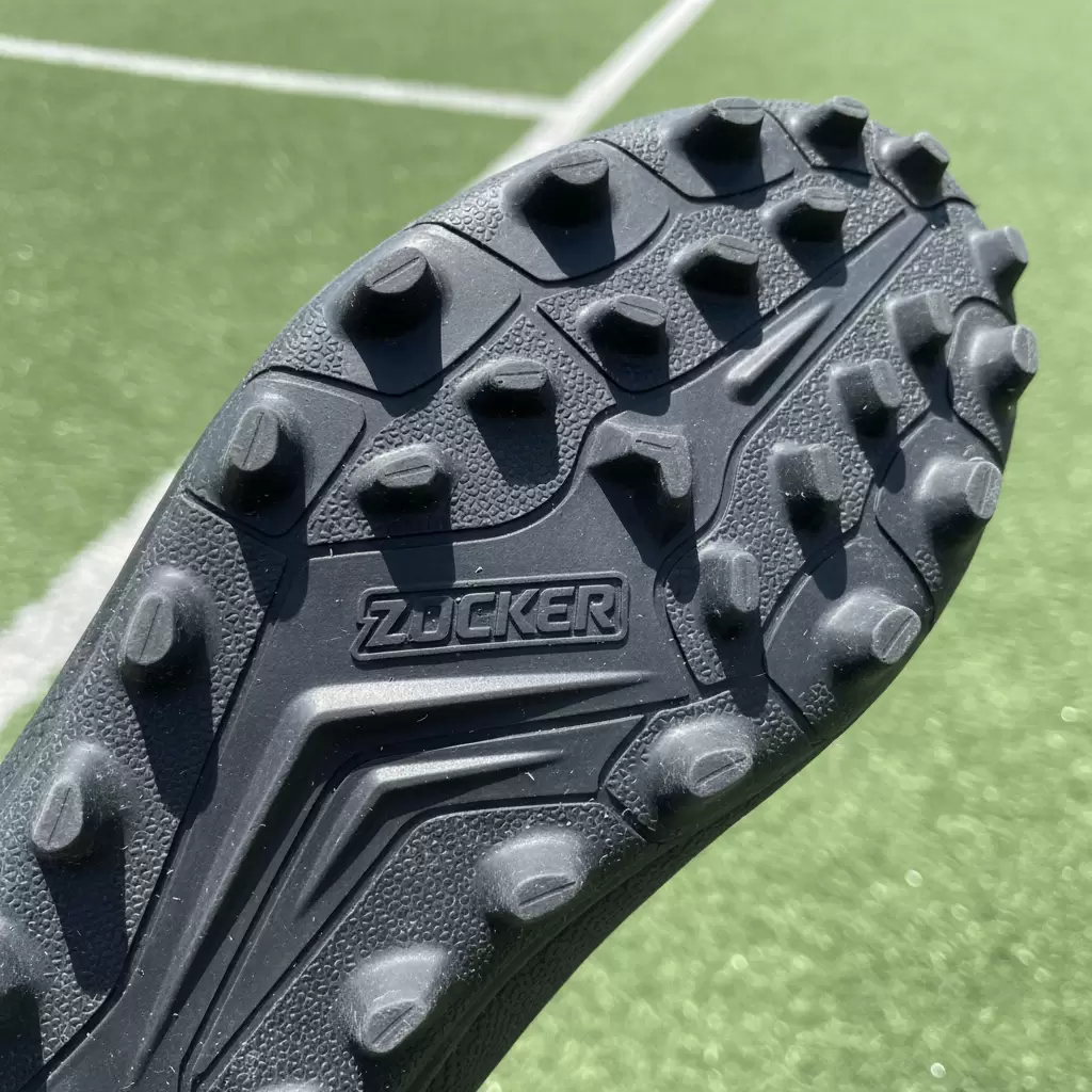 Hệ thống đinh dăm chuyên dụng giúp bám sân cực tốt trong mọi điều kiện