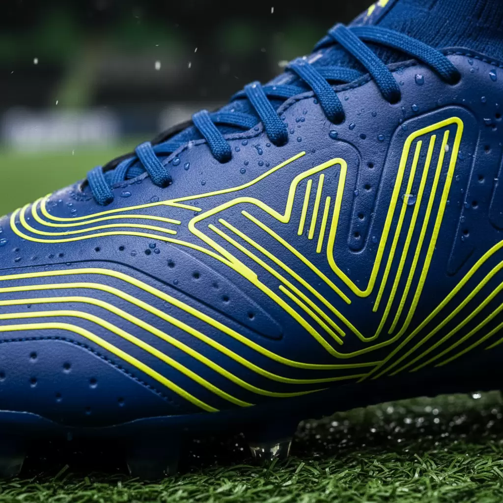 Thiết kế bề mặt upper chuyên dụng giúp tăng cường cảm giác bóng