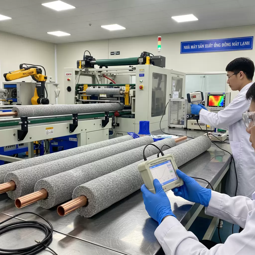 Lựa chọn chất liệu cách nhiệt cao cấp là yếu tố then chốt để bảo vệ hệ thống