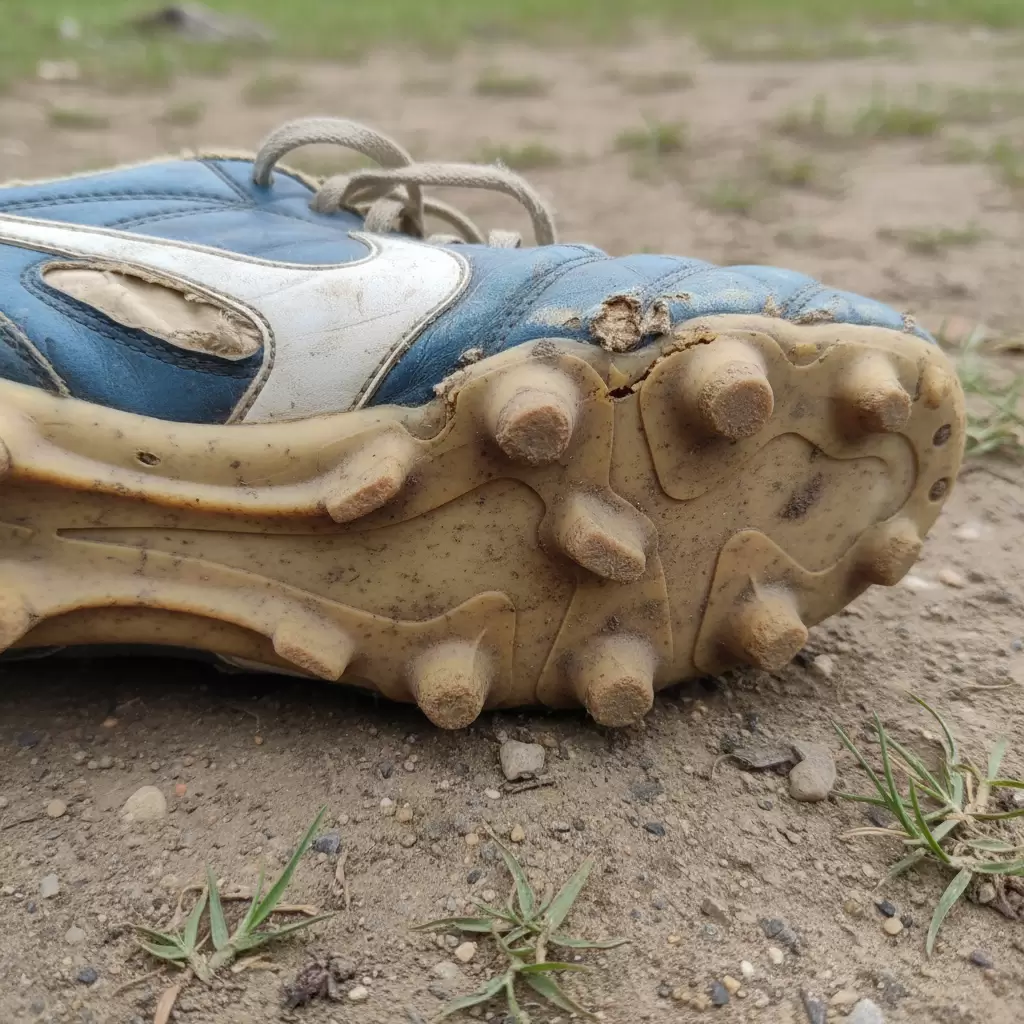 Các dấu hiệu hư hỏng rõ rệt trên bề mặt và đế giày báo hiệu thời điểm cần thay mới