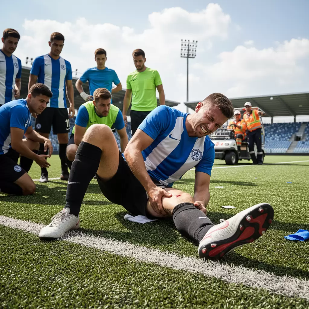 Chấn thương lật sơ mi là nỗi ám ảnh thường trực của các cầu thủ sân phủi