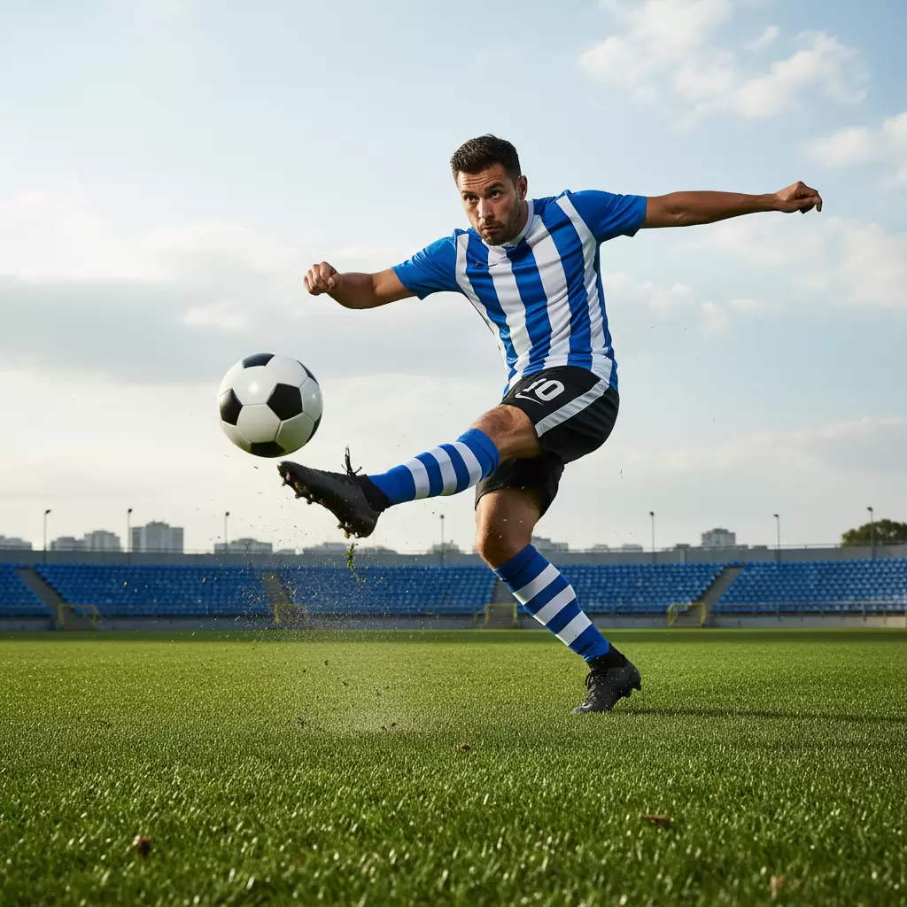 Kỹ thuật sút bóng bằng mu bàn chân mang lại lực sút cực mạnh và độ chính xác cao