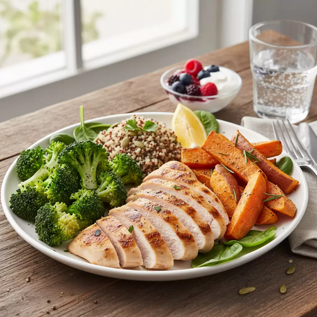 Bữa ăn cân bằng giúp cơ thể phục hồi nhanh chóng sau vận động