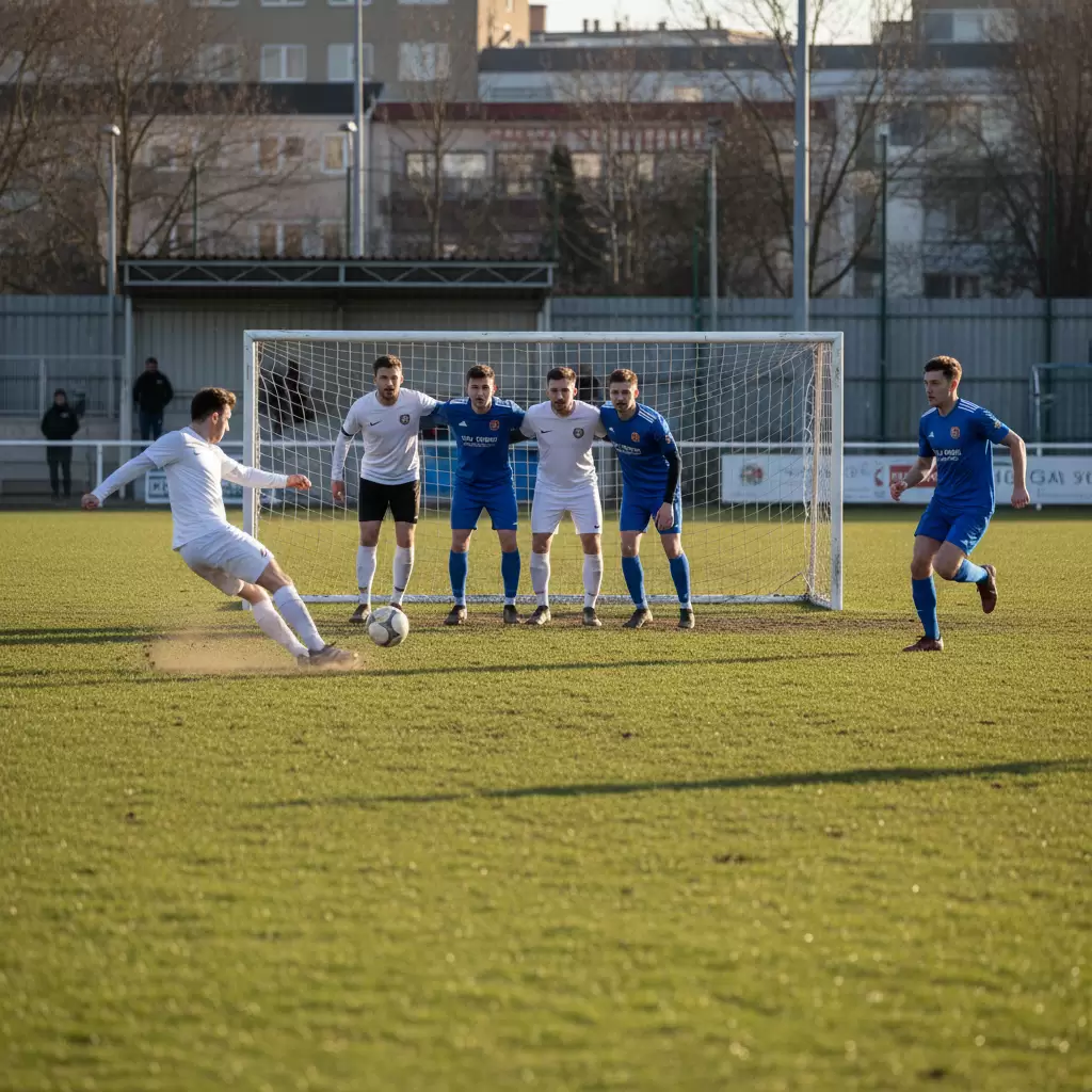 Sự phối hợp nhịp nhàng giữa các đồng đội tạo nên những tình huống sút phạt đột biến