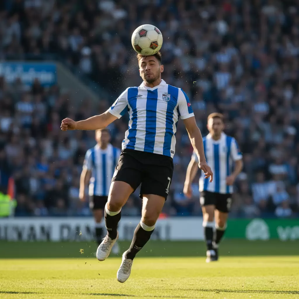 Sử dụng phần trán để tiếp xúc bóng giúp tăng lực và độ chính xác