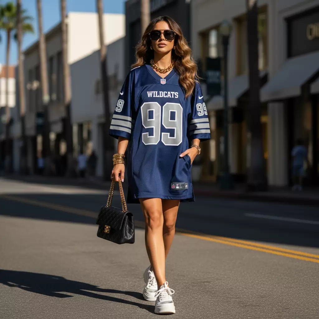 Phụ kiện giúp biến tấu áo bóng đá thành bộ trang phục dạo phố vô cùng thời thượng