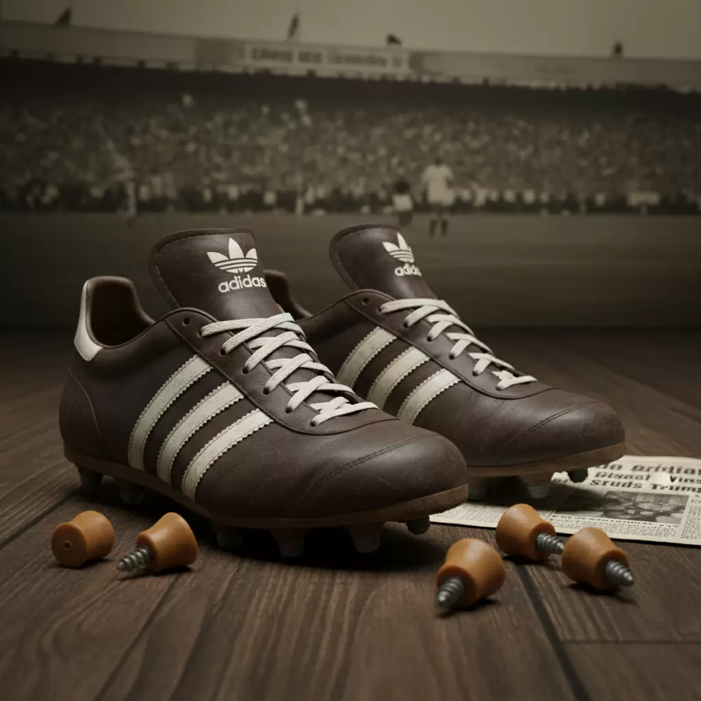 Mẫu giày đinh tháo rời mang tính cách mạng của Adidas tại World Cup 1954