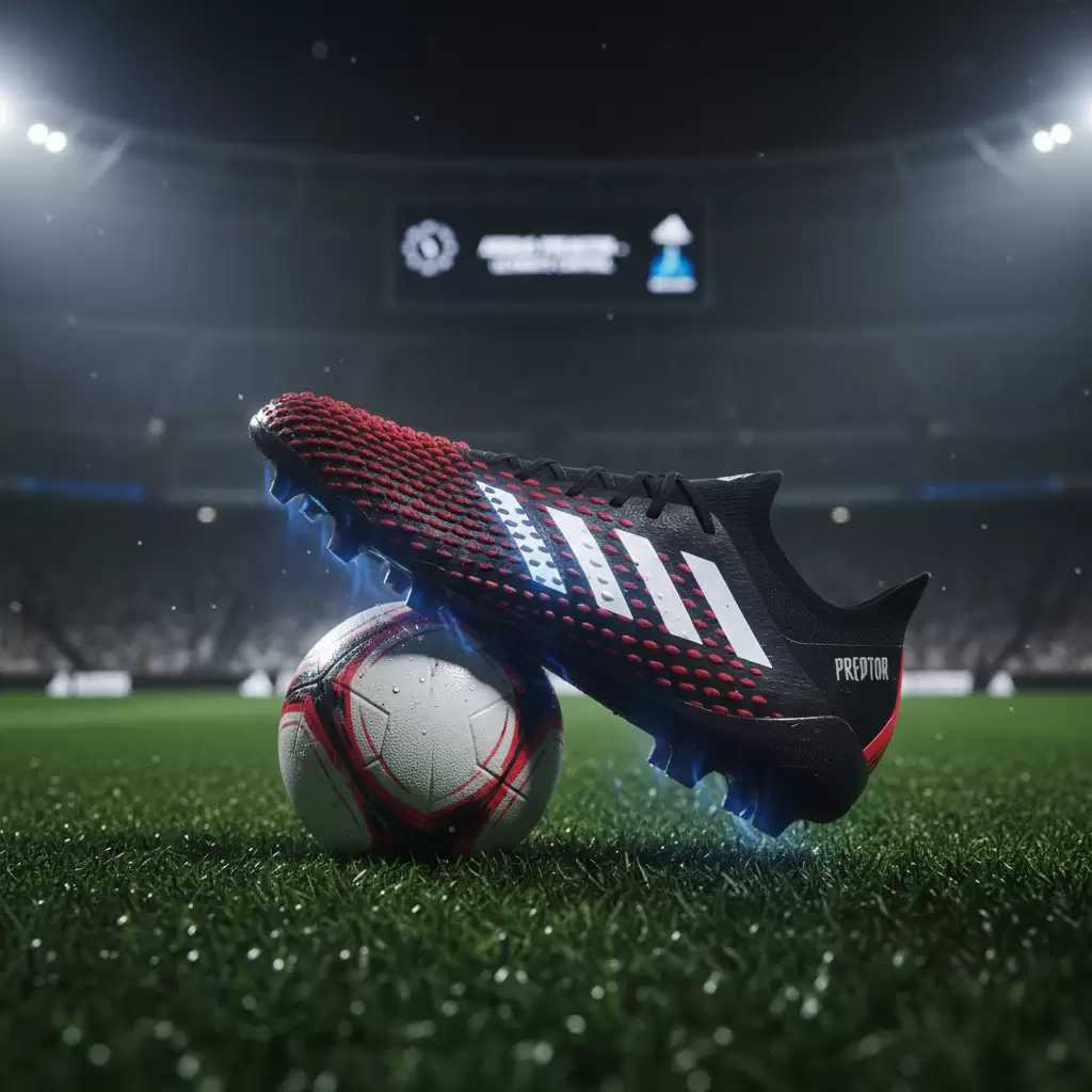 Dòng giày Predator với các lớp phủ công nghệ giúp kiểm soát bóng tối ưu