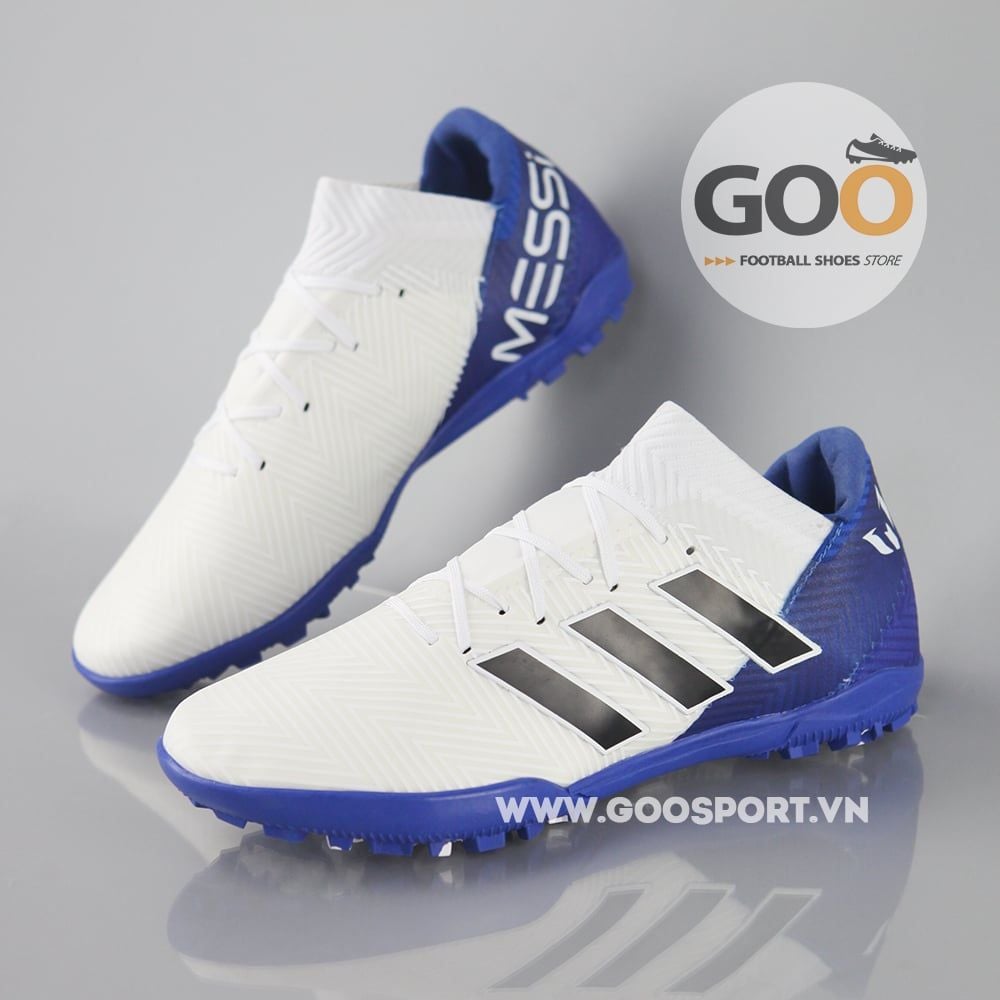 Adidas Nemeziz 18.3 TF trắng xanh dương