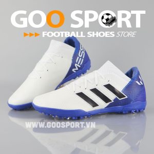 Adidas Nemeziz 18.3 TF trắng xanh dương