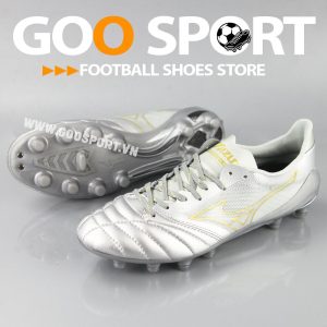 Mizuno FG xám bạc - Giày đá bóng sân cỏ tự nhiên