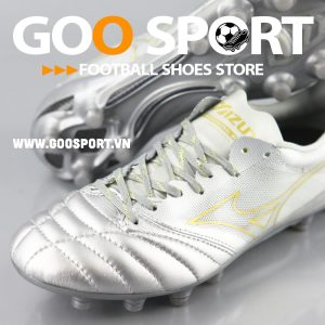 Mizuno FG xám bạc - Giày đá bóng sân cỏ tự nhiên