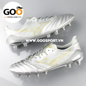 Mizuno FG xám bạc - Giày đá bóng sân cỏ tự nhiên