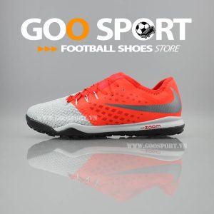 Nike Hypervenom X TF xám đỏ