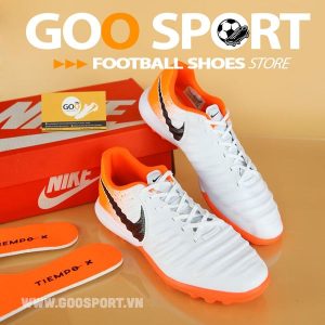 Nike Tiempo 7 TF trắng cam