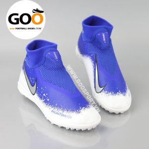 Nike Phantom Vision TF cổ cao trắng xanh dương