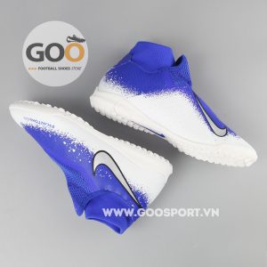 Nike Phantom Vision TF cổ cao trắng xanh dương