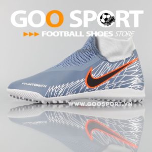 Nike Phantom Vision TF cổ cao xám