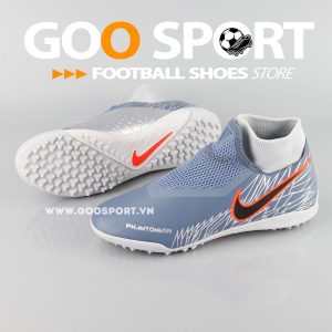 Nike Phantom Vision TF cổ cao xám