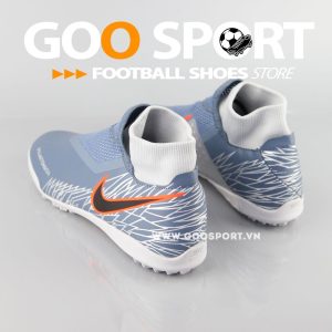 Nike Phantom Vision TF cổ cao xám