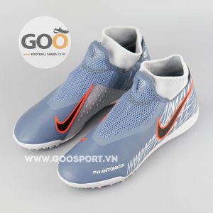 Nike Phantom Vision TF cổ cao xám