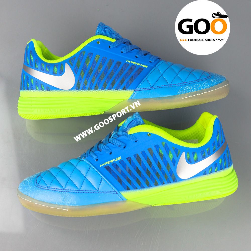Nike Lunar Gato 2 IC xanh dương dạ quang