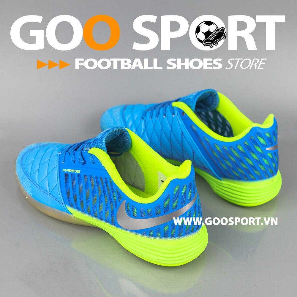 Nike Lunar Gato 2 IC xanh dương dạ quang