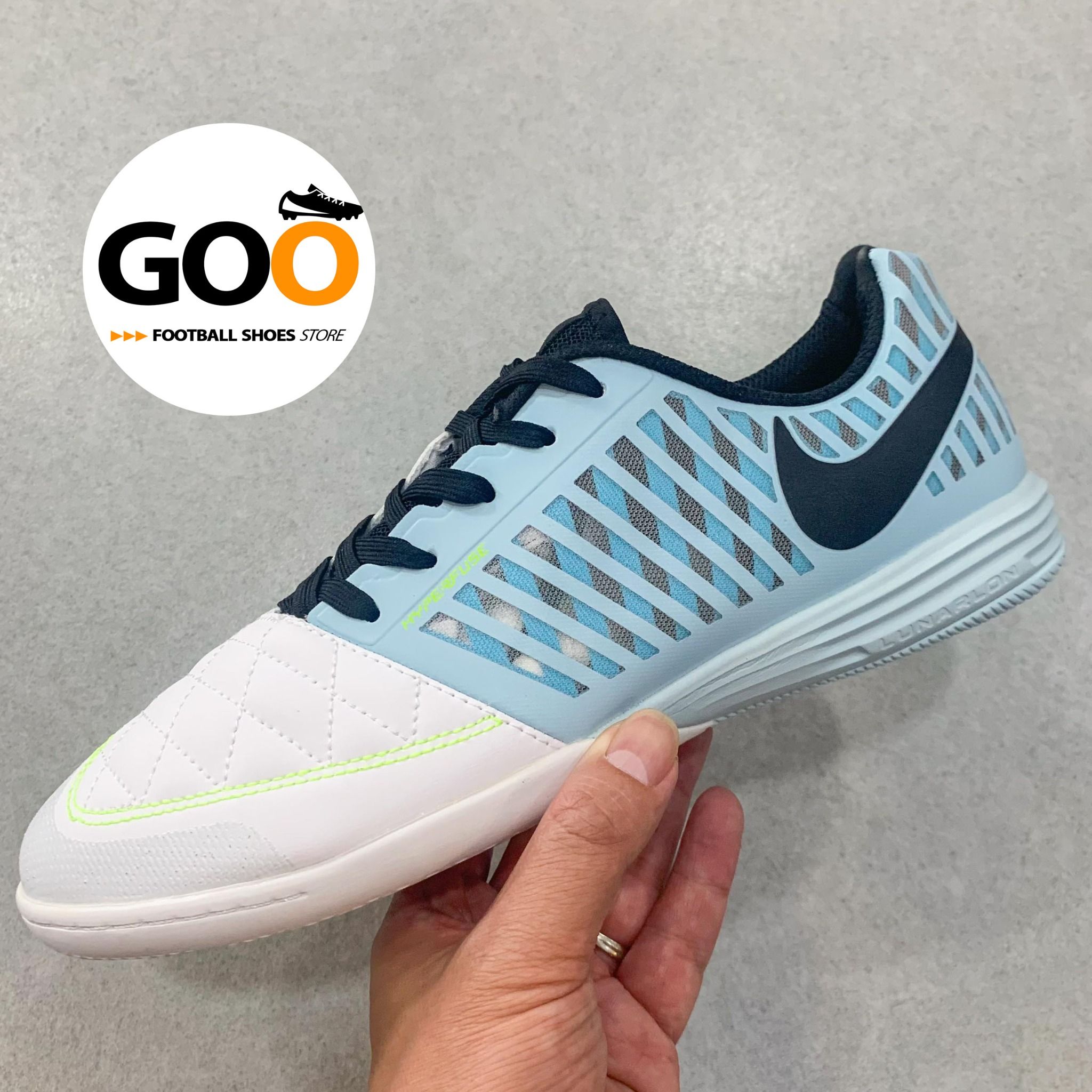 Nike Lunar Gato 2 IC xanh dương mũi trắng