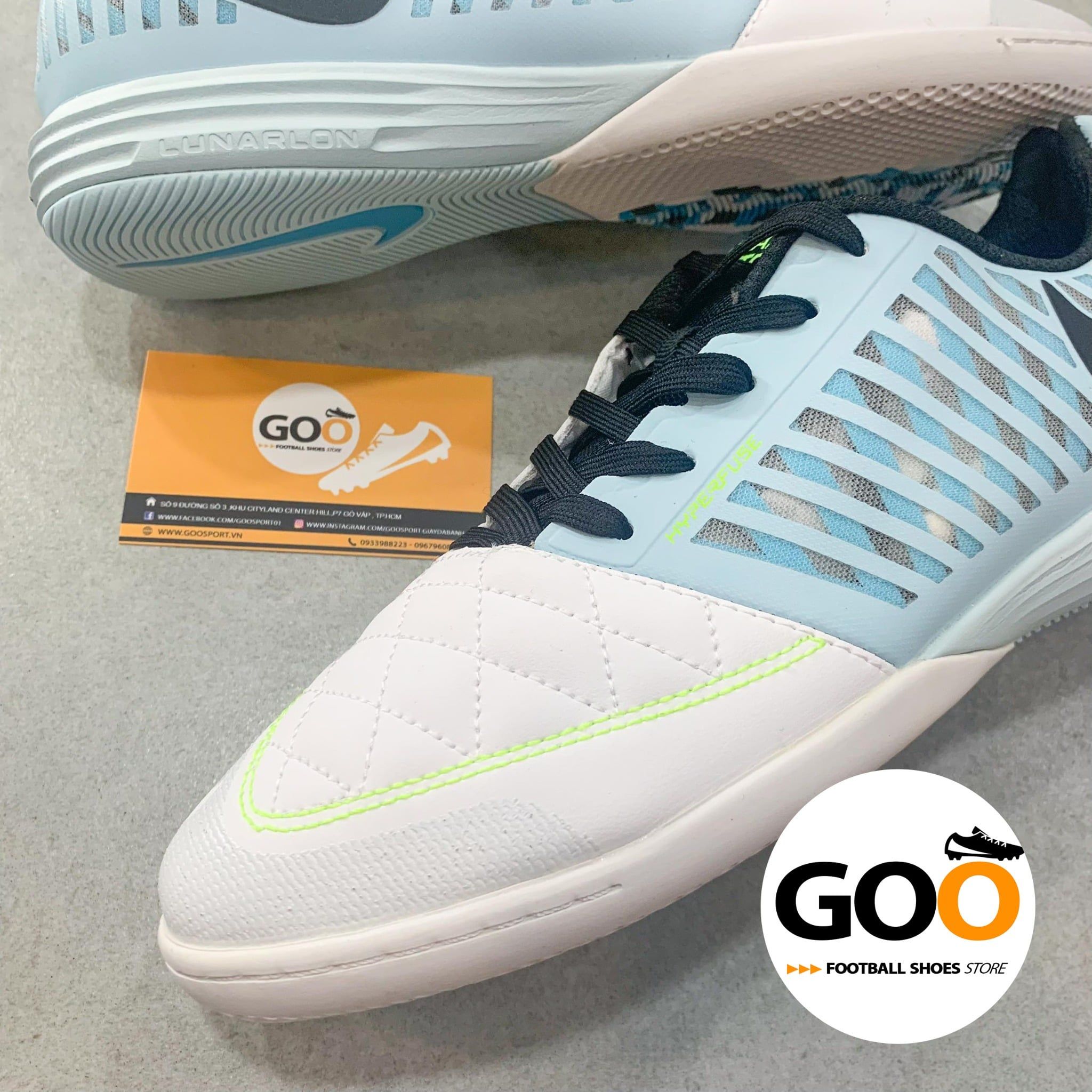 Nike Lunar Gato 2 IC xanh dương mũi trắng