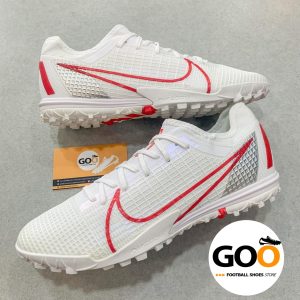 Nike Mercurial Vapor 13 TF trắng sọc đỏ