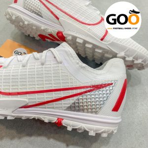 Nike Mercurial Vapor 13 TF trắng sọc đỏ
