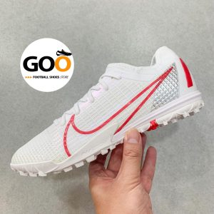 Nike Mercurial Vapor 13 TF trắng sọc đỏ