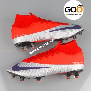 Nike Mercurial Superfly 7 FG đỏ bạc - Giày đá bóng sân cỏ tự nhiên