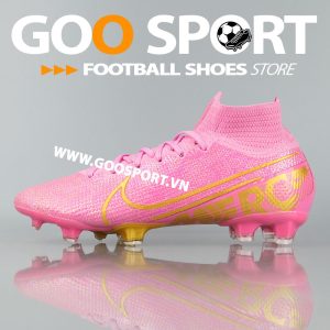 Nike Mercurial Superfly 7 FG hồng - Giày đá bóng sân cỏ tự nhiên