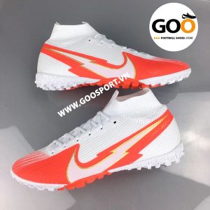 Nike Mercurial Superfly 7 TF tia chớp trắng đỏ