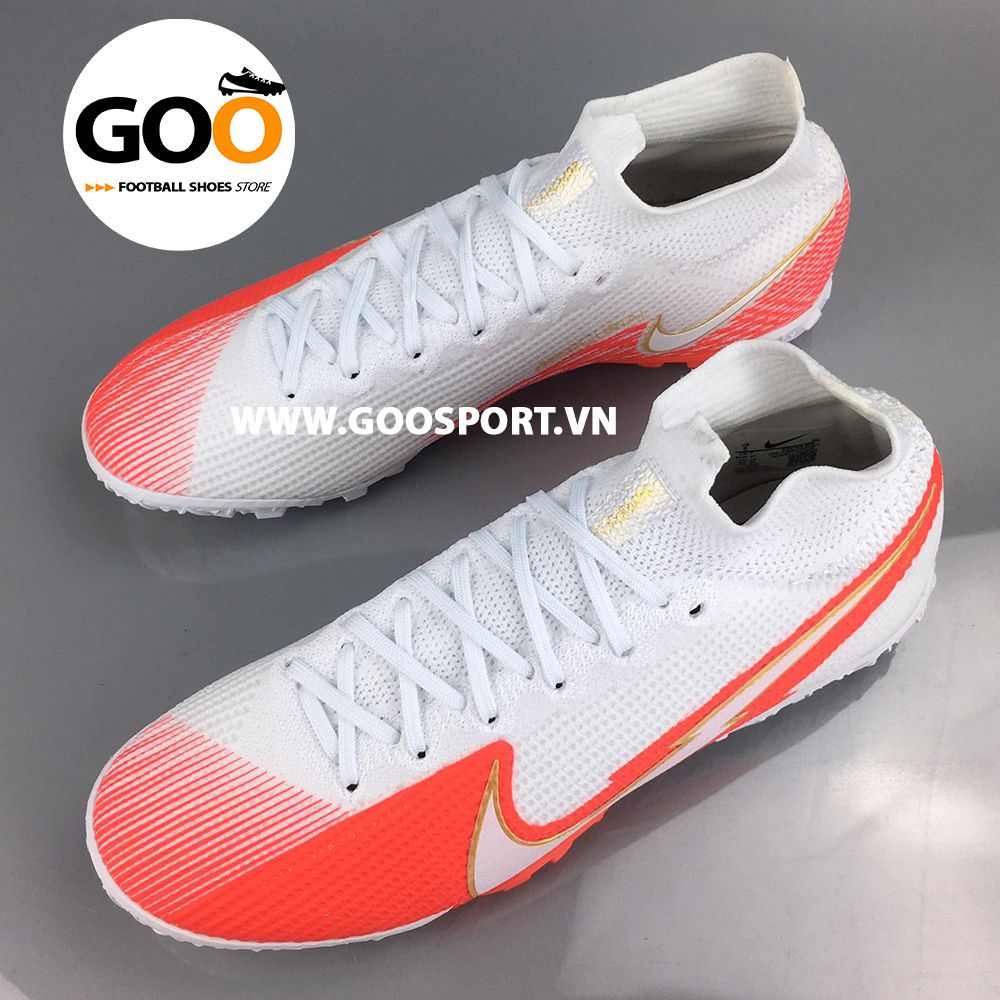 Nike Mercurial Superfly 7 TF tia chớp trắng đỏ