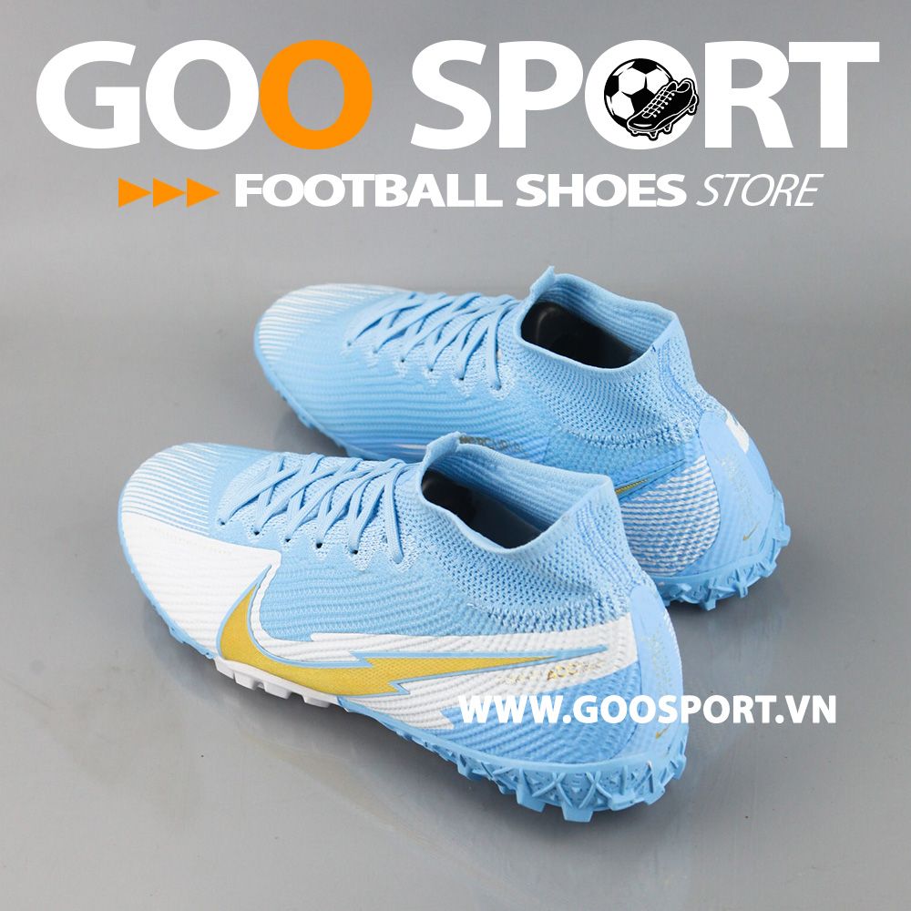 Nike Mercurial Superfly 7 TF tia chớp xanh ngọc