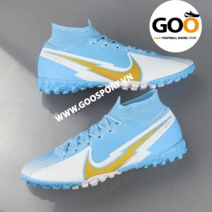 Nike Mercurial Superfly 7 TF tia chớp xanh ngọc