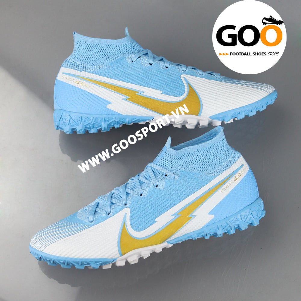 Nike Mercurial Superfly 7 TF tia chớp xanh ngọc