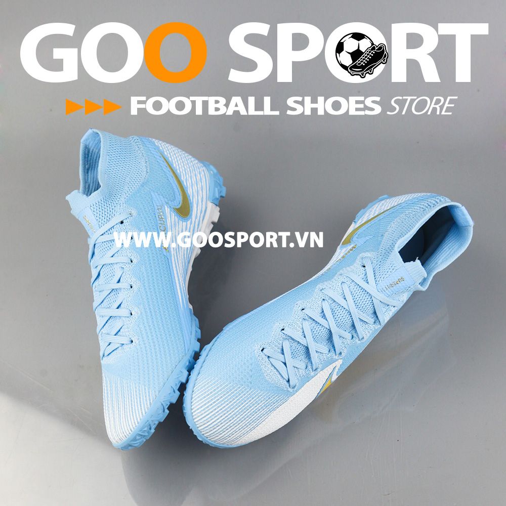 Nike Mercurial Superfly 7 TF tia chớp xanh ngọc